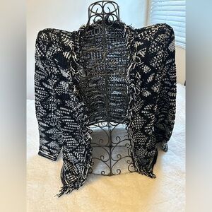 Missoni black and white knitted blazer size 48 (14-16)